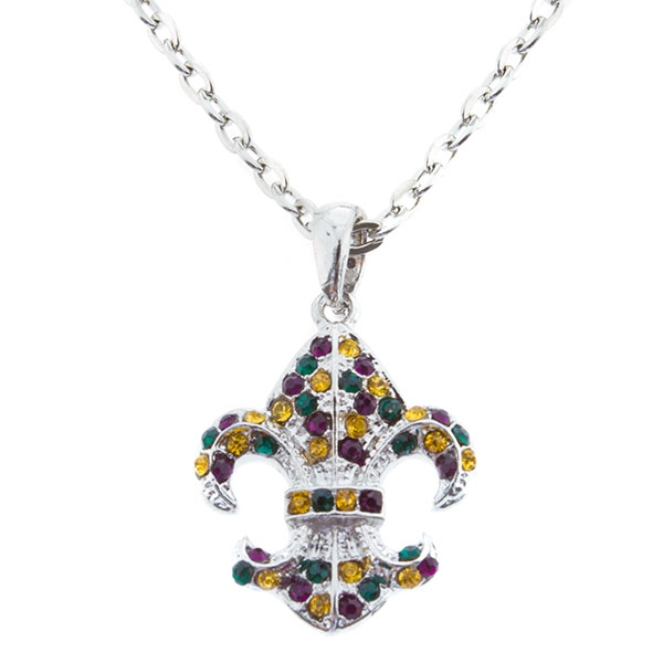Wholesale inch silver toned necklace inch silver toned fleur de lis pendant gre