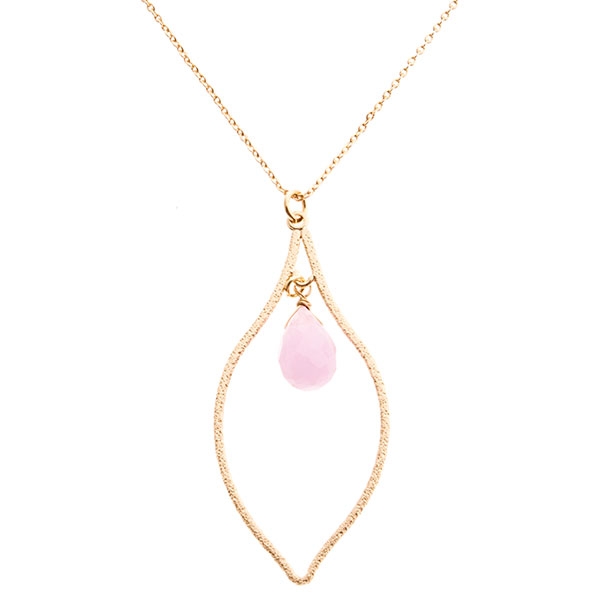 Wholesale teardrop casting necklace lavender stone