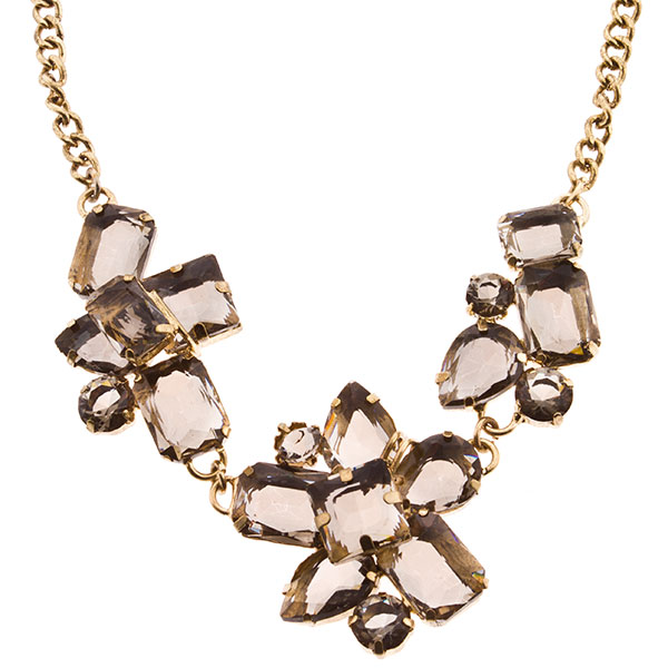 Wholesale gold necklace set translucent stones