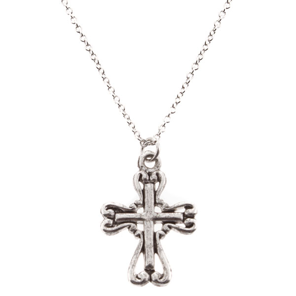 Wholesale inch necklace silver cross
