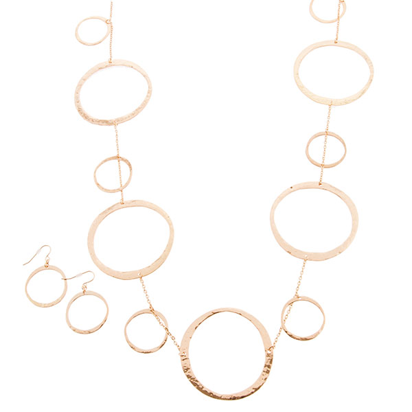 Wholesale necklace set gold chain rings