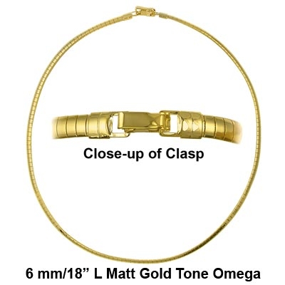 Wholesale matt Gold Fashion Omega Necklace Approx mm
