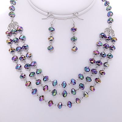 Wholesale mixed Gun Metal Navy Purple Blue Metallic Faceted Glass Bead Designs P