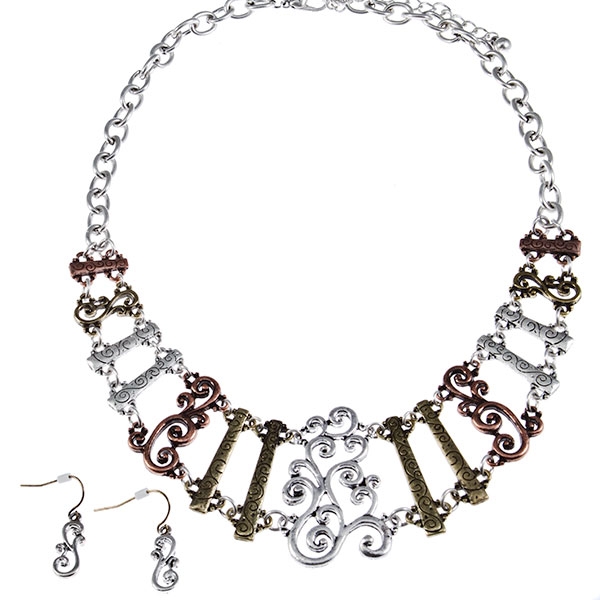 Wholesale whimsical multi necklace earring set Judson Company s wholesale fashio