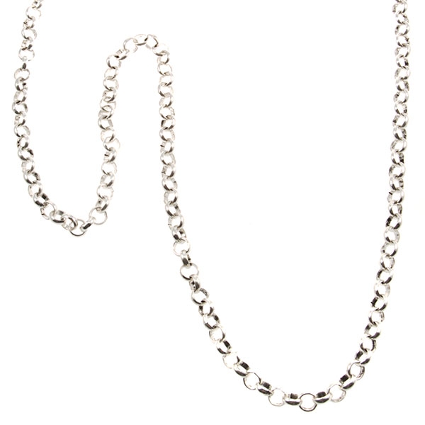 Wholesale brushed silver mm round chain inches