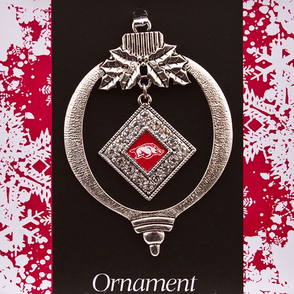 Wholesale arkansas Fans decorate Christmas tree year pewter Christmas Ball ornam