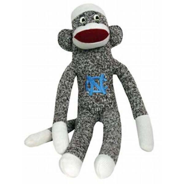 Wholesale make baby s Christmas classic plush sock monkey North Carolina logo it