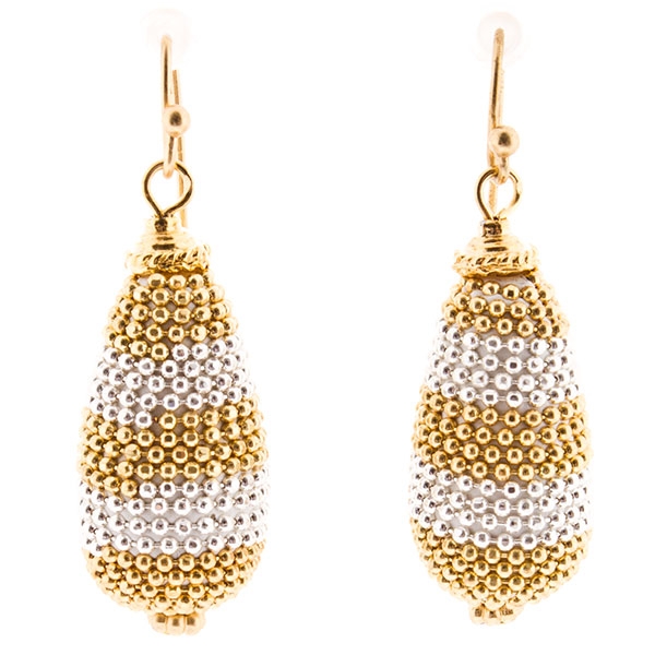 Wholesale gold earrings approx inches sophisticated abstracted pine cone tones s