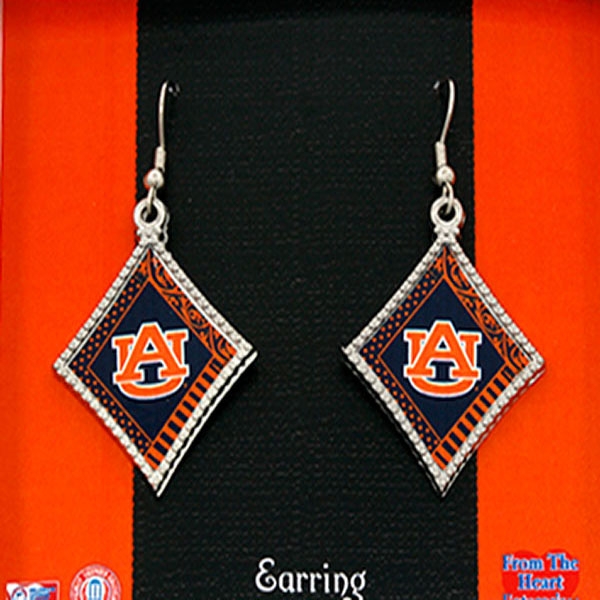 Wholesale officially Licensed Collegiate Product Auburn University Earrings Earr