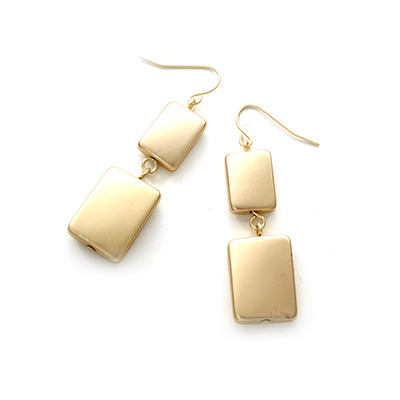 Wholesale matte Gold Earrings Lead Compliant Earrings Approx L W