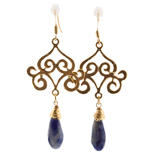Wholesale earrings chandelier smokey teardrops