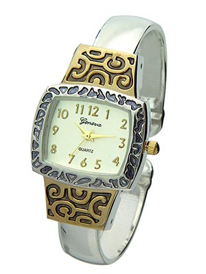 Wholesale fashion Watch White Metal Hoops Joined Polished Silver Hoops White Mat