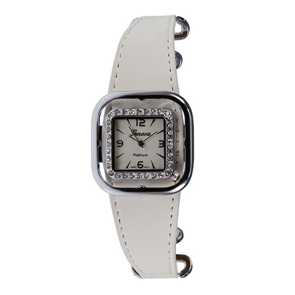 Wholesale white band watch rhinestones Weight