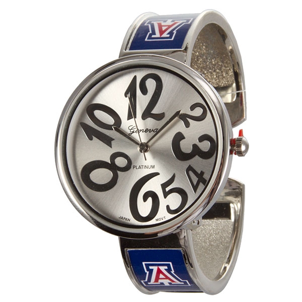 Wholesale officially licensed Arizona Silver cuff watch whimsical silver watch