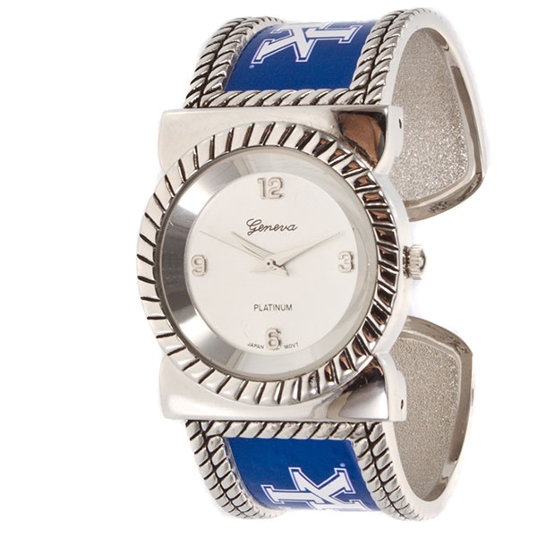 Wholesale university Kentucky collegiate fashion watch silver finish school colo