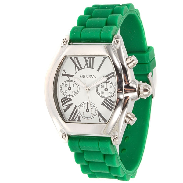 Wholesale kelly silicone watch chrome detail inch square surrounding frame Dials
