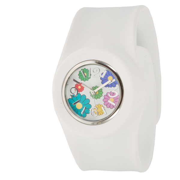 Wholesale large white snap watch snaps wrist quick pop interchangeable floral si