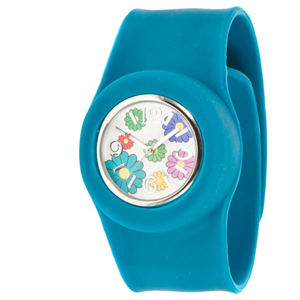 Wholesale large turquoise snap watch snaps wrist quick pop interchangeable flora