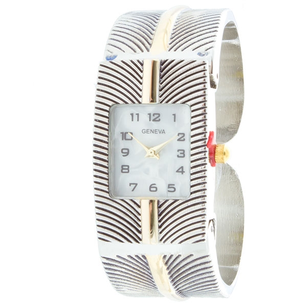 Wholesale silver gold finish watch rectangular