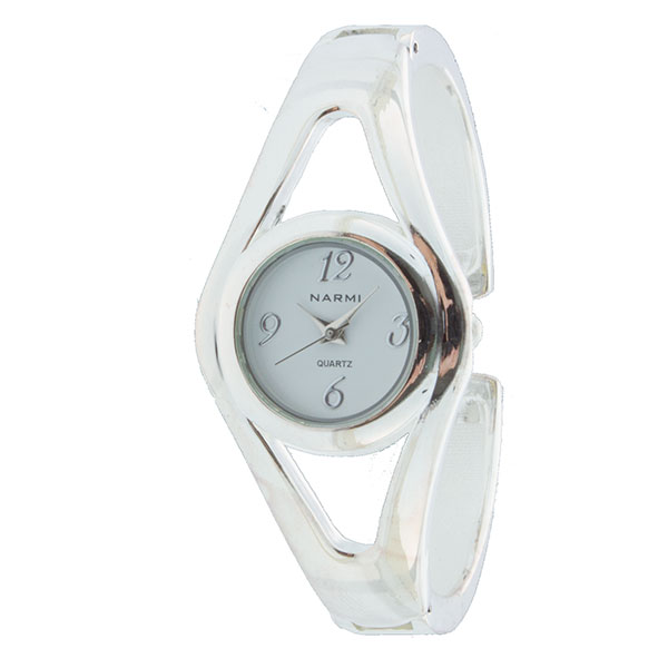 Wholesale polished silver watch petite round