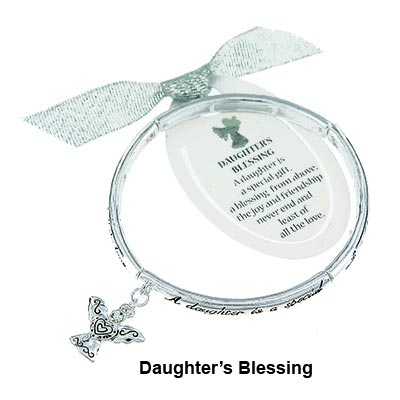 Wholesale angel Charm Inspirational Bracelet Inscription Reads Daughter Special