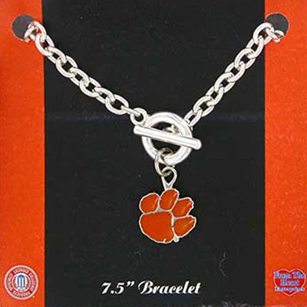 Wholesale officially Licensed Collegiate Product Clemson State University Bracel