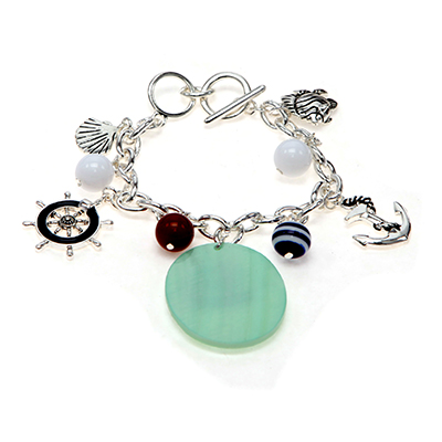 Wholesale nautical Charm Bracelet Ship Anchors Other Charms Lead Compliant Brace