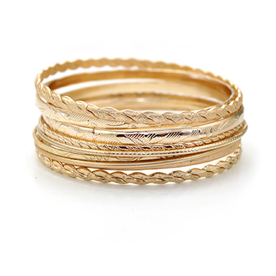 Wholesale set gold bangles Total Lead compliant
