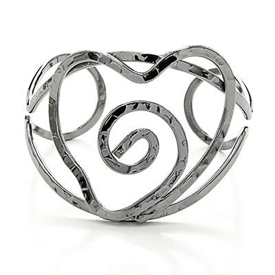 Wholesale rhodium Metal Adjustable Band Bracelet Lead Compliant Bracelet Approx