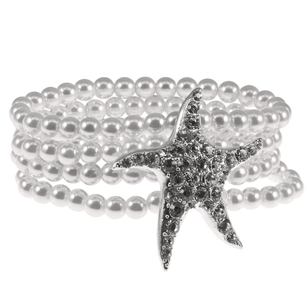 Wholesale pearl bead bracelet crystal rhinestone starfish Judson Company s whole
