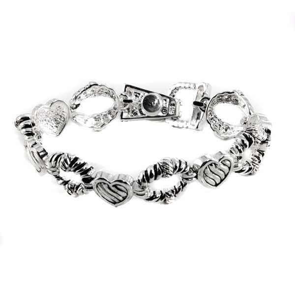 Wholesale silver bracelet assorted hearts Judson Company s wholesale fashion bra