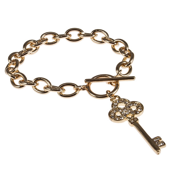 Wholesale gold fashion bracelet antique key charm Judson s wholesale fashion bra