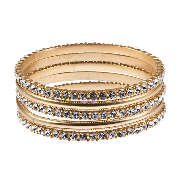 Wholesale gold bangles crystal rhinestones edges Judson s wholesale fashion jewe