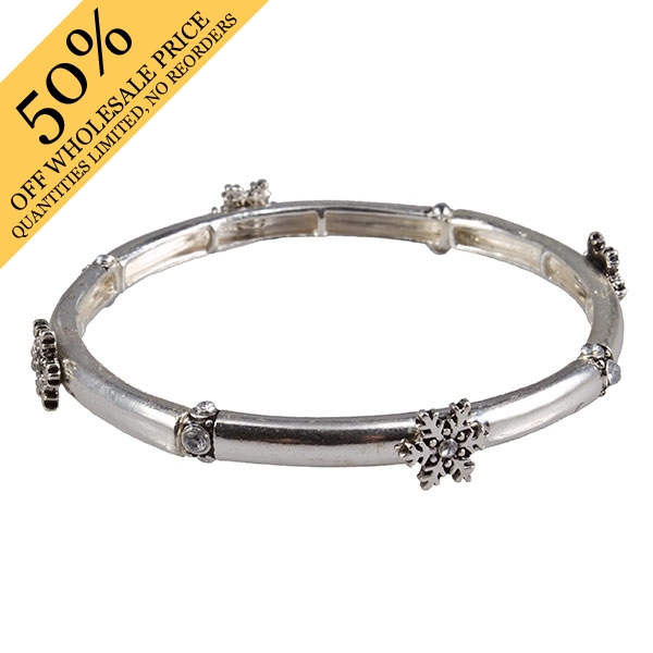 Wholesale silver bracelet small snow flakes