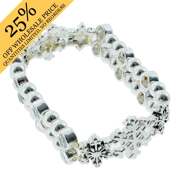 Wholesale silver snowflake bracelet