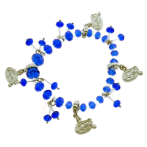 Wholesale florida charm bracelet definitely Gator cuties It blue white beads ga