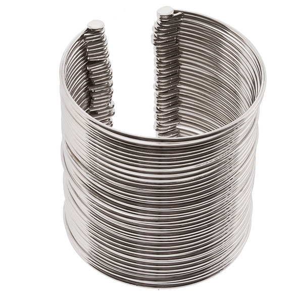Wholesale silver cuff bracelet approx inches wrapped rods