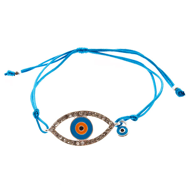 Wholesale aqua cord bracelet unique eye