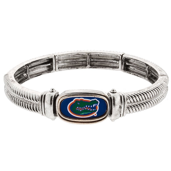 Wholesale silver stretch bracelet Florida Logo
