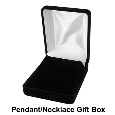 Wholesale black Velvet Necklace Pendant Gift Box Approx L W H