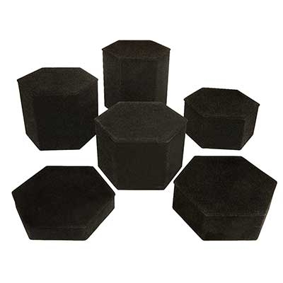 Wholesale set Black Velvet Showcase Platforms Approx W vary approx H approx H