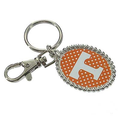 Wholesale oval Key Chain Officially Licensed University Tennessee Colors Logo Si