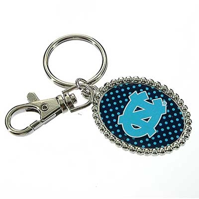 Wholesale oval Key Chain Officially Licensed University North Carolina College C
