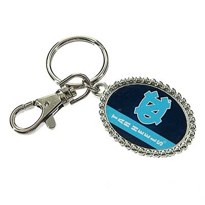 Wholesale oval Key Chain Officially Licensed University North Carolina College C