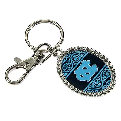 Wholesale oval Key Chain Officially Licensed University North Carolina College C