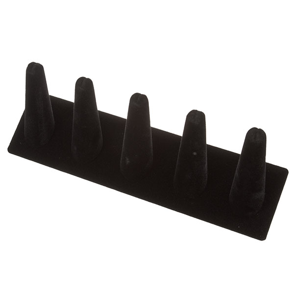 Wholesale finger black velvet display