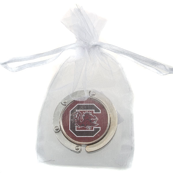 Wholesale silver toned University South Carolina purse hanger