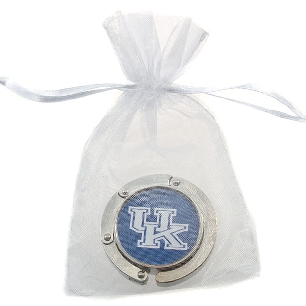 Wholesale silver toned University Kentucky longhorns purse hanger