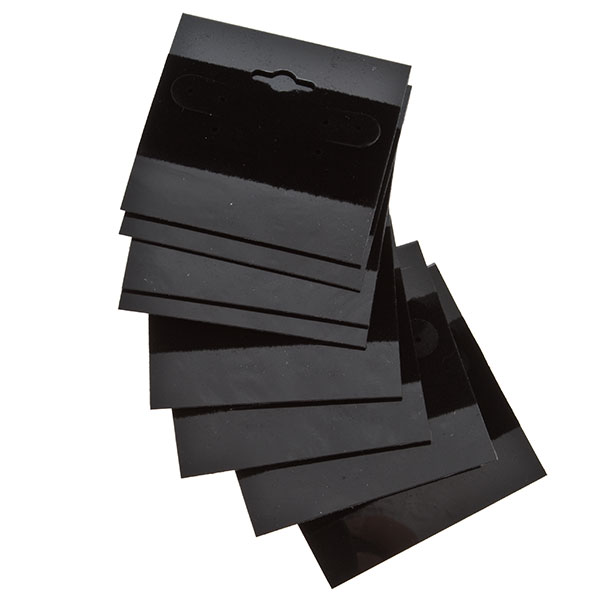 Wholesale black hanging earring cards velvet like section