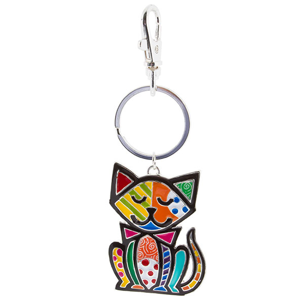 Wholesale key chain colorful kitten